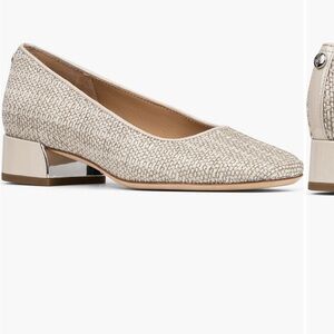 Donald Pliner Cream/Silver Women's Shoes